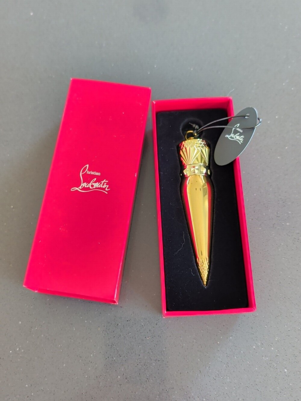New CHRISTIAN LOUBOUTIN Silky Satin Lip Color ROUGE LOUBOUTIN 001 NIB/3.8g
